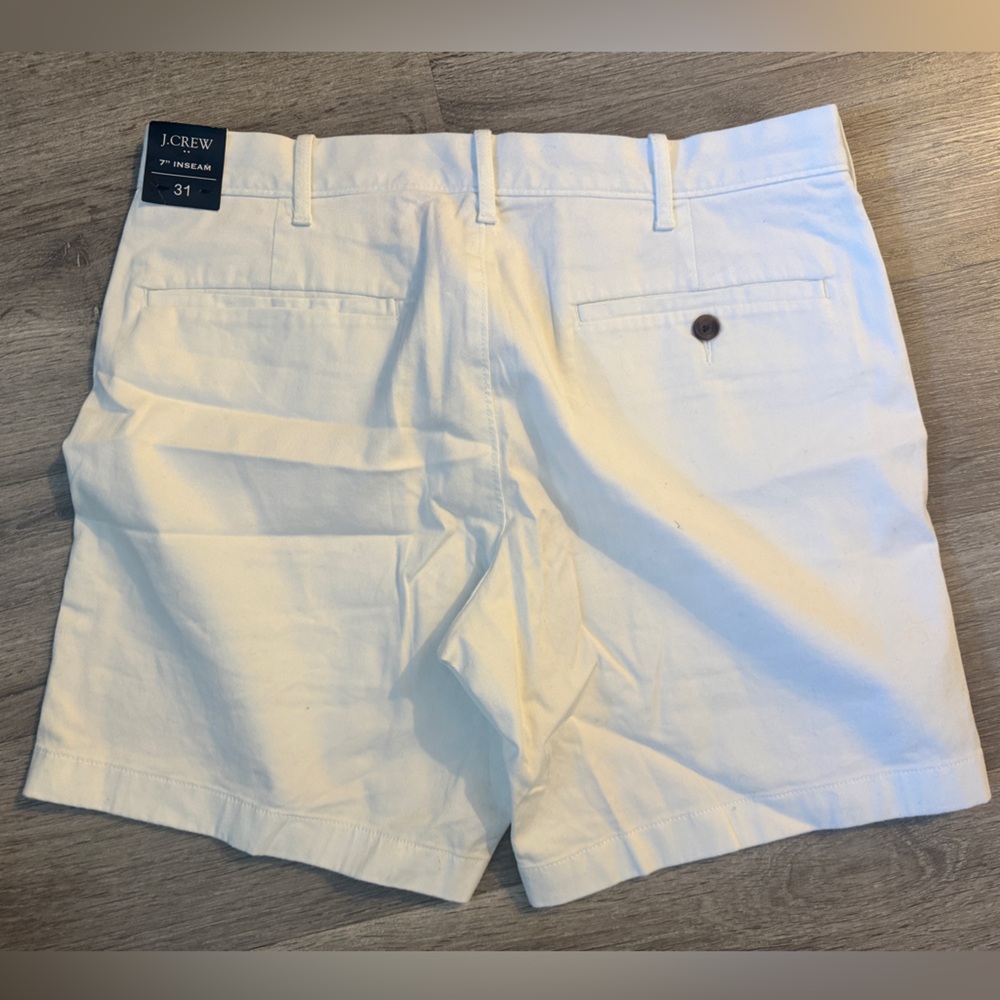 J. Crew Men's White Cotton Shorts